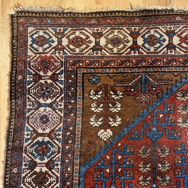 Vintage Rug, 4' 5 x 5' 10 Red