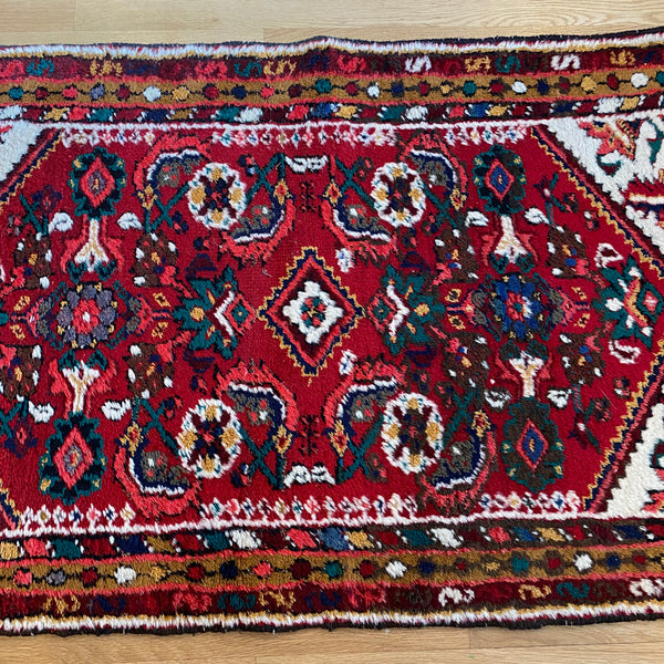 Vintage Rug, 2' 5 x 4' Red