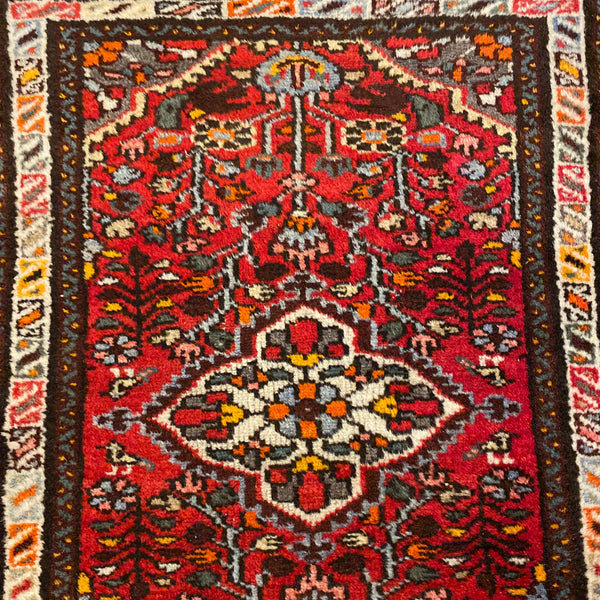 Vintage Rug, 2' 2 x 2' 10 Red