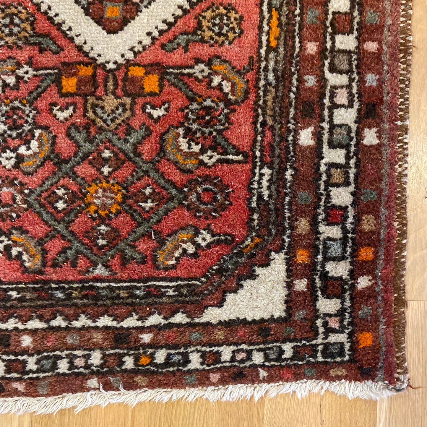 Vintage Rug, 2' 1 x 3' 2 Soft Red