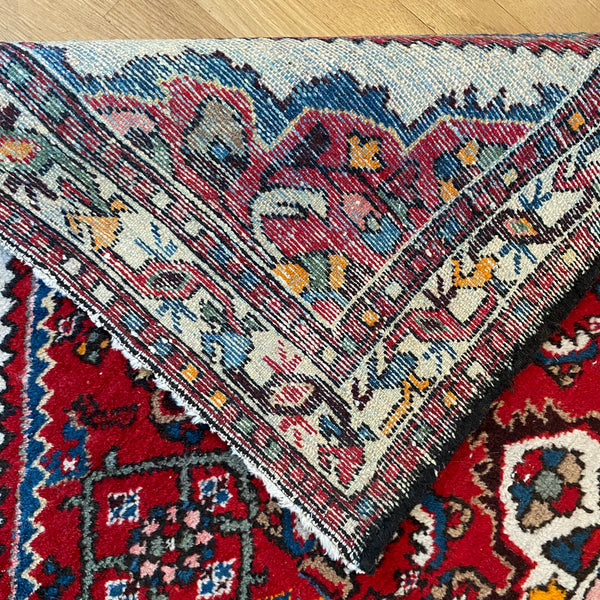 Vintage Rug, 3' 4 x 5' 5 Red