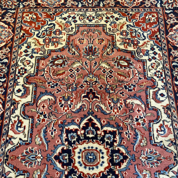 Vintage Rug, 4' 2 x 7' 3 Pink