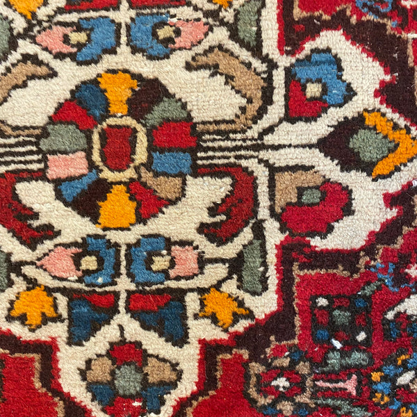 Vintage Rug, 3' 4 x 5' 5 Red