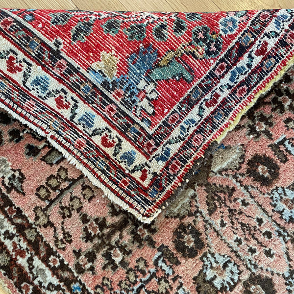 Vintage Rug, 2' 2 x 3' 2 Soft Red