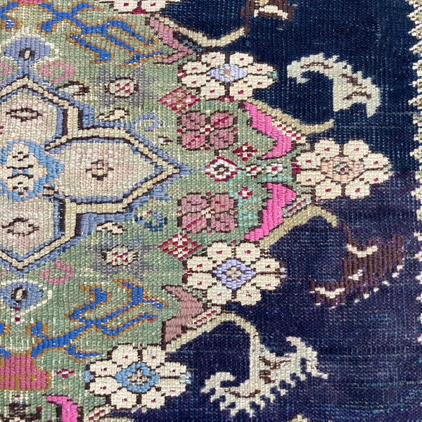 Antique Rug, 4' 6 x 8' 6 Blue