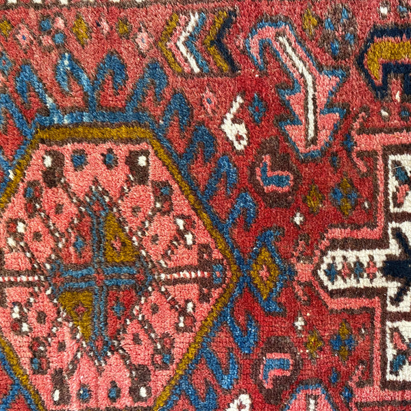 Vintage Rug, 2' 6 x 4' 2 Red