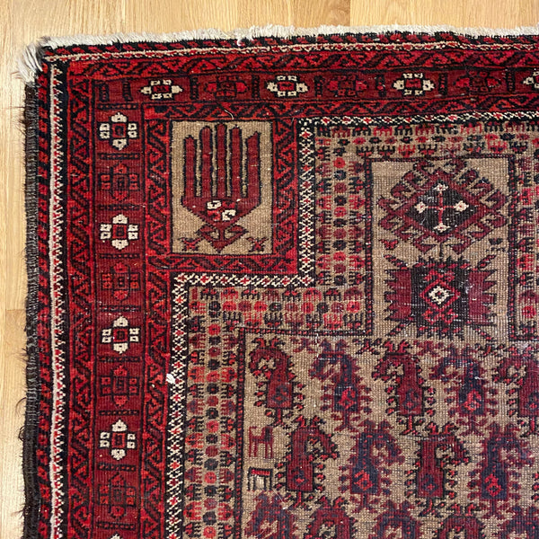 Vintage Rug, 2' 10 x 5' 8 Brown