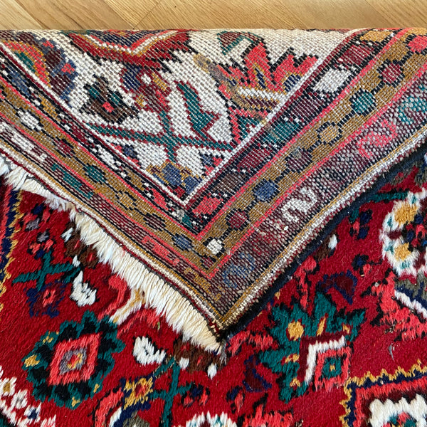 Vintage Rug, 2' 5 x 4' Red