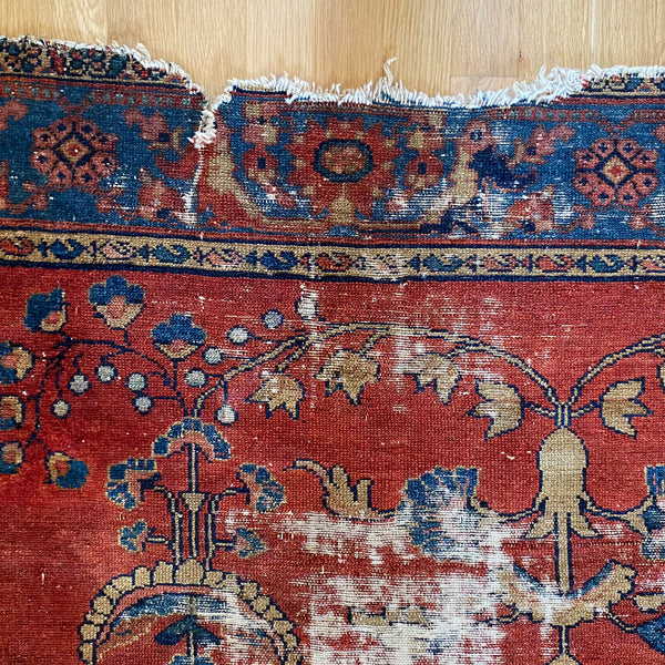 Vintage Rug, 5' x 6' 6 Dark Pink