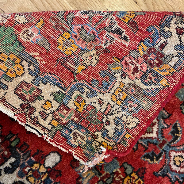 Vintage Rug, 2' x 2' 10 Red