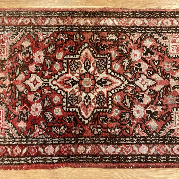 Vintage Rug, 1' 10 x 3' Soft Red