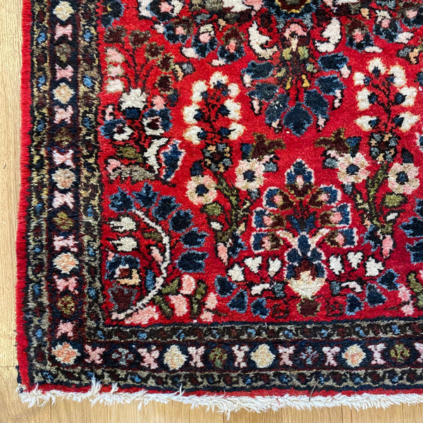 Vintage Rug, 1' 10 x 2' 7 Red