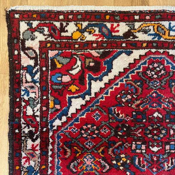 Vintage Rug, 3' 4 x 5' 5 Red