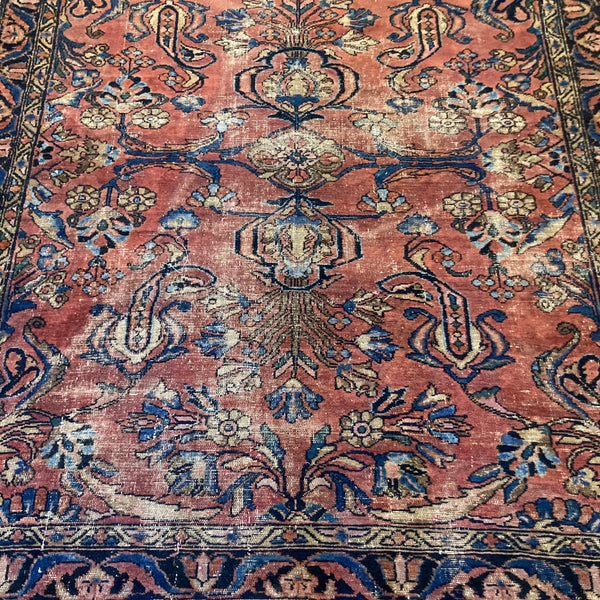 Vintage Rug, 5' 4 x 6' 2 Pink