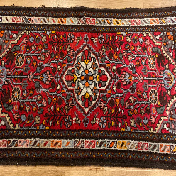 Vintage Rug, 2' 2 x 2' 10 Red