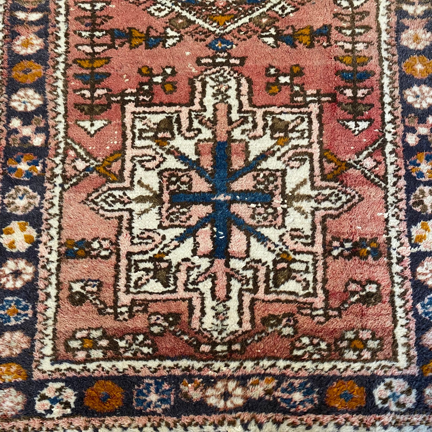 Vintage Rug, 2' 4 x 4' Red