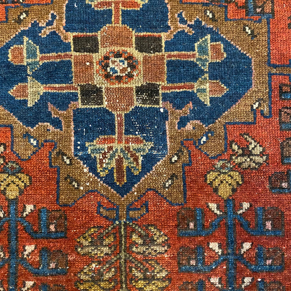 Vintage Rug, 4' 5 x 5' 10 Red