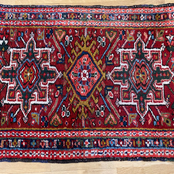 Vintage Rug, 2' 2 x 2' 10 Red