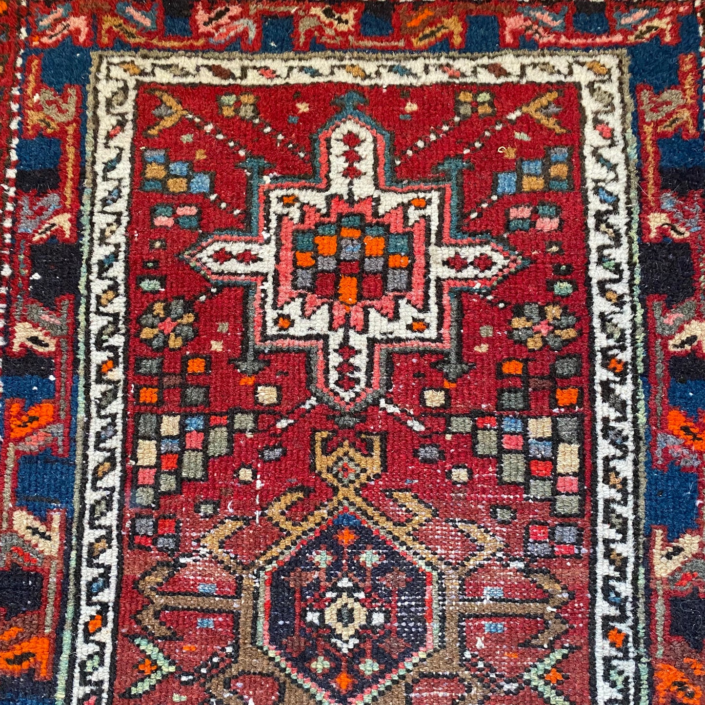 Vintage Rug, 1' 11 x 3' 1 Red