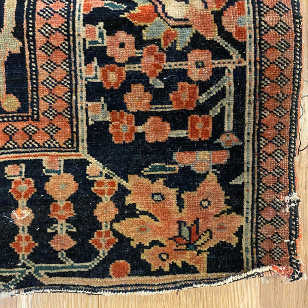 Antique Rug, 3' 6 x 4' 10 Red