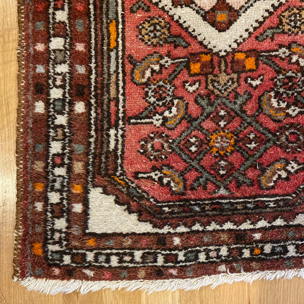 Vintage Rug, 2' 1 x 3' 2 Soft Red