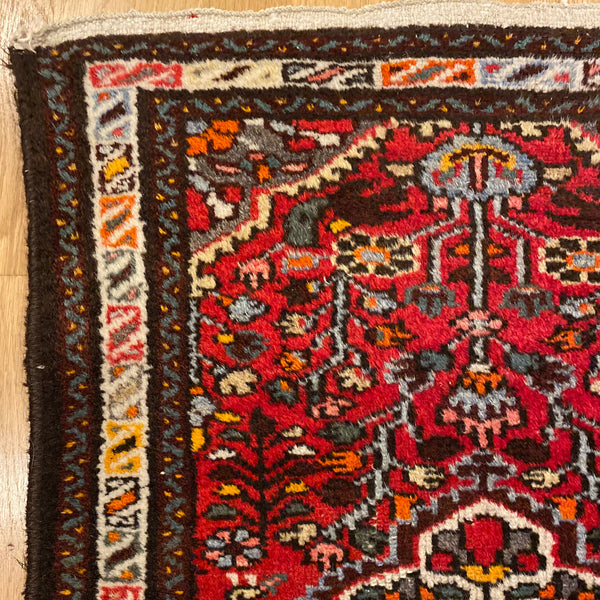 Vintage Rug, 2' 2 x 2' 10 Red