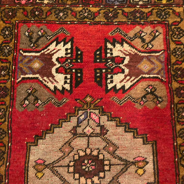 Turkish Rug, 1' 8 x 2' 11 Red