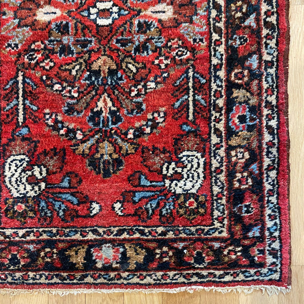 Vintage Rug, 1' 10 x 2' 10 Red