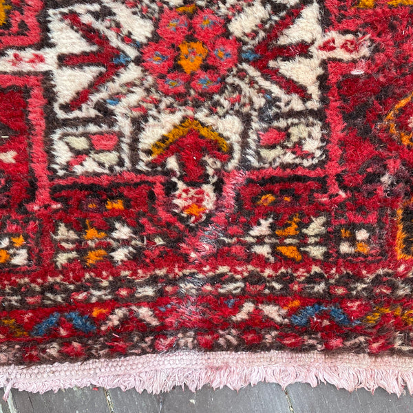Vintage Rug, 2' 4 x 8' 11 Red
