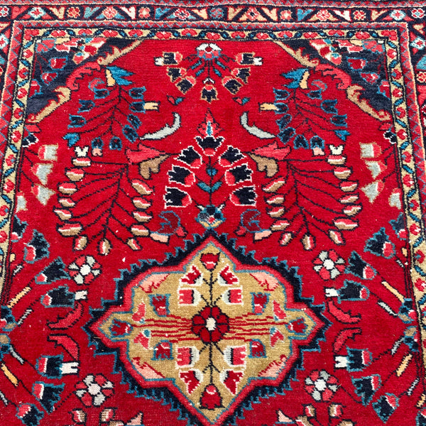 Vintage Rug, 3' 8 x 4' 11 Red