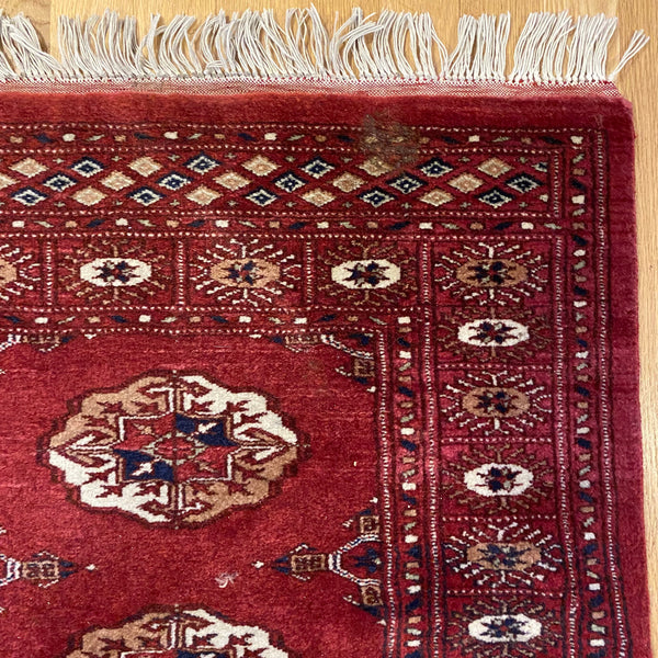 Vintage Rug, 2' 1 x 3' 6 Red