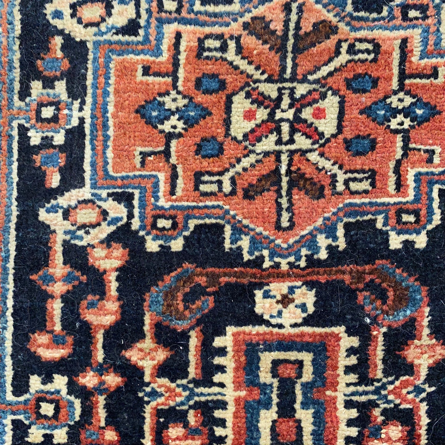 Vintage Rug, 1' 9 x 2' 8 Blue