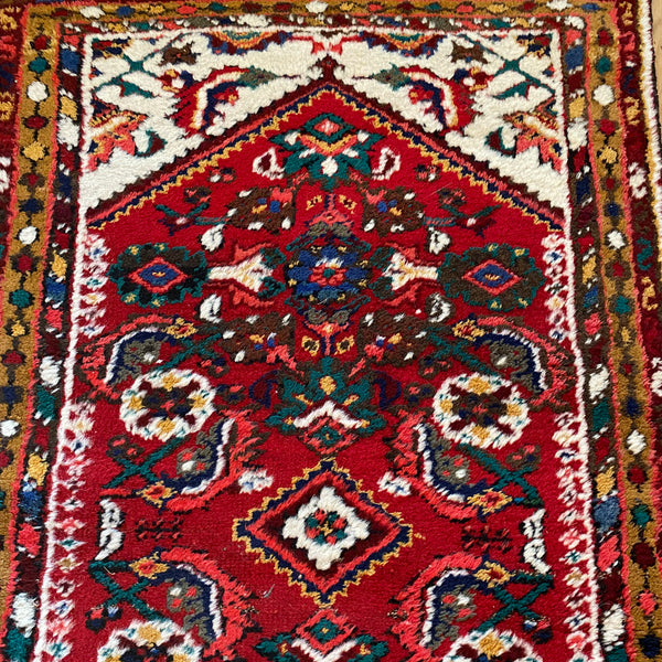 Vintage Rug, 2' 5 x 4' Red