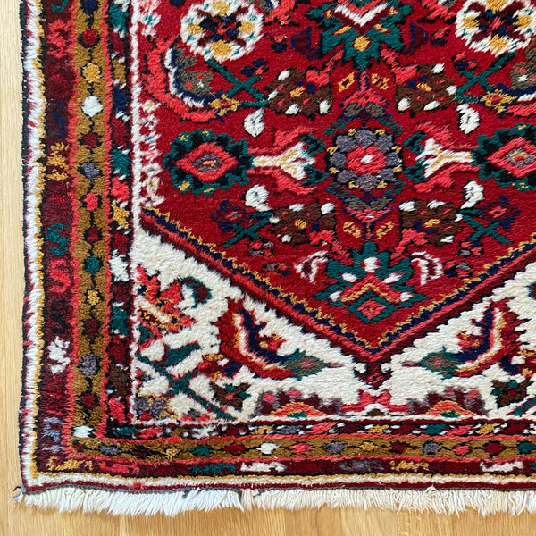 Vintage Rug, 2' 5 x 4' Red