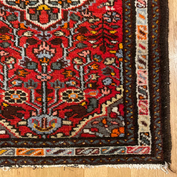 Vintage Rug, 2' 2 x 2' 10 Red