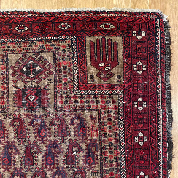 Vintage Rug, 2' 10 x 5' 8 Brown