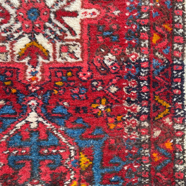 Vintage Rug, 2' 4 x 8' 11 Red