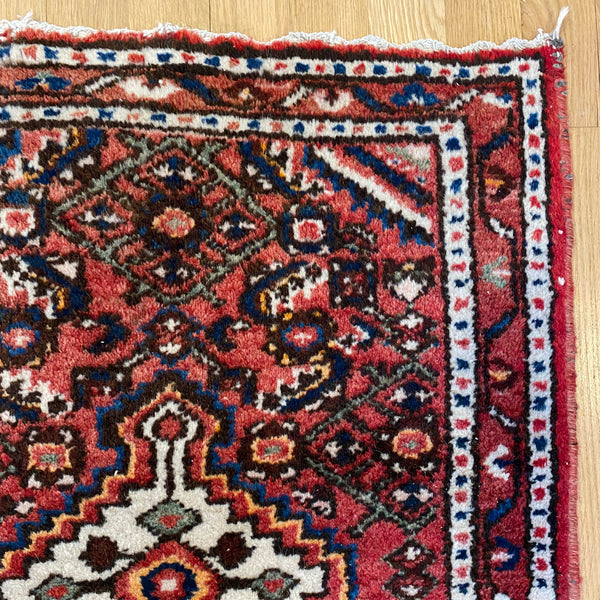 Vintage Rug, 1' 11 x 2' 6 Red
