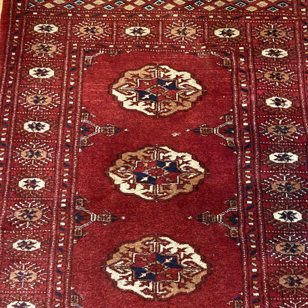 Vintage Rug, 2' 1 x 3' 6 Red