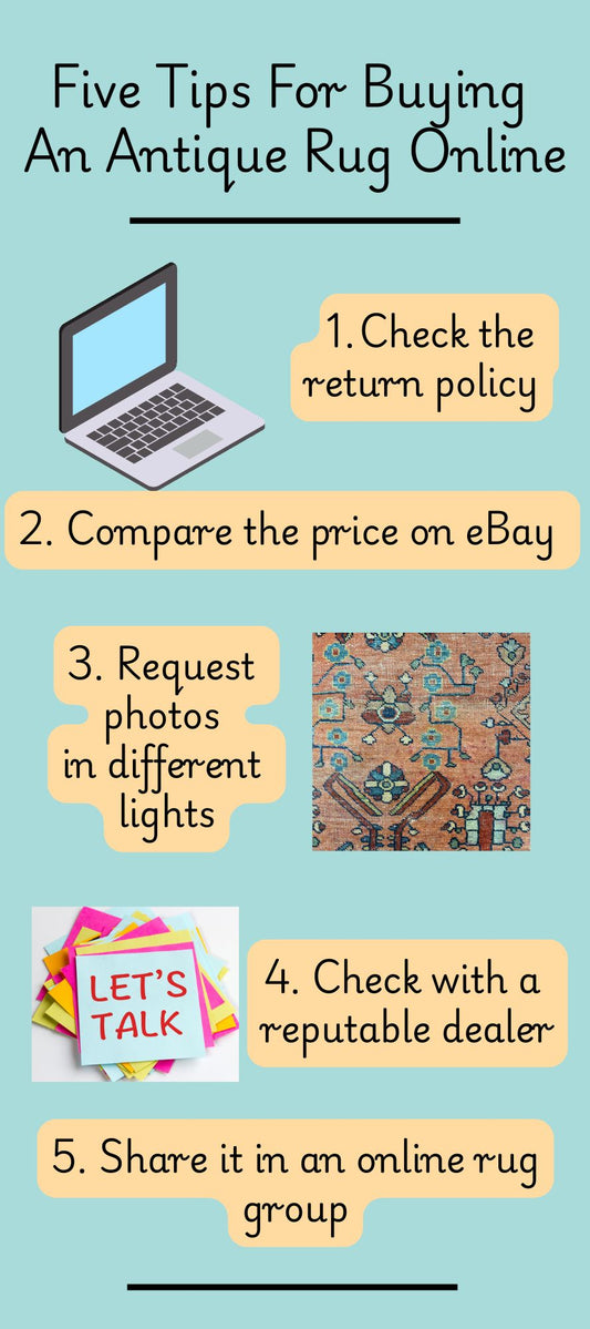 Five Tips for Buying Antique Rugs Online