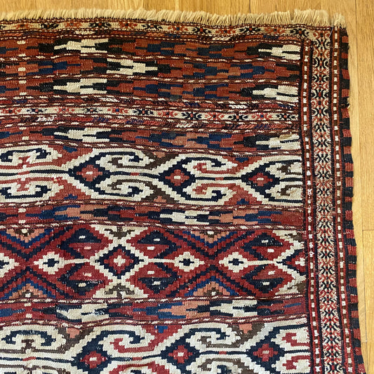 Vintage Rug, 3' 6 x 6' 9 Kilim