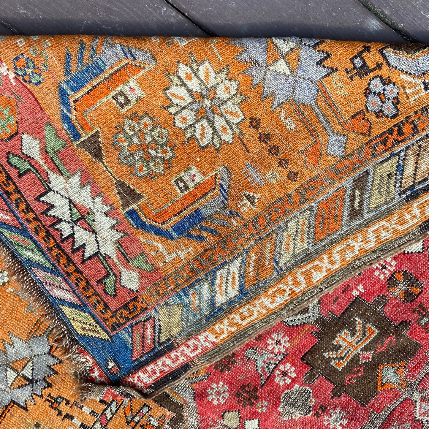 Vintage Rug, 3' 10 x 6' Orange