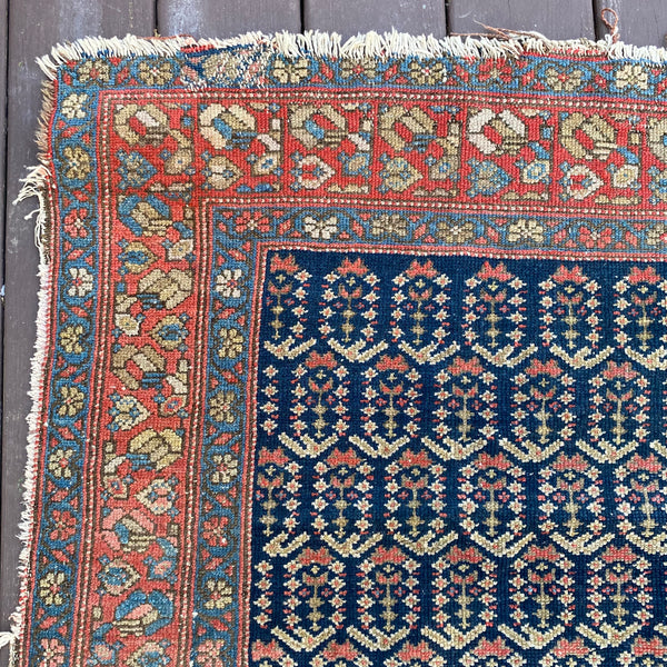 Vintage Rug, 4' 4 x 6' 2 Blue