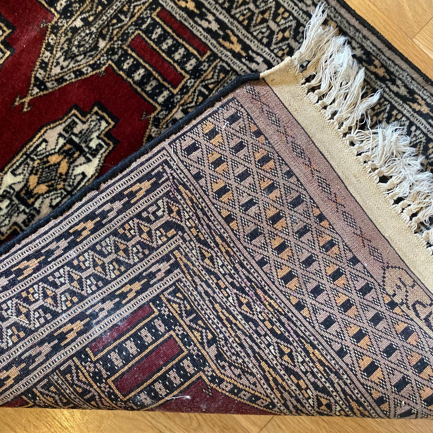 Vintage Rug, 2' 1 x 6' 6 Red