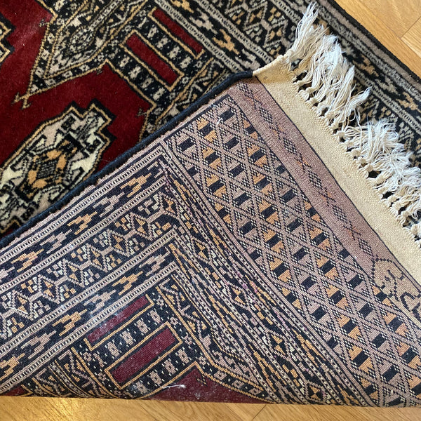 Vintage Rug, 2' 1 x 6' 6 Red