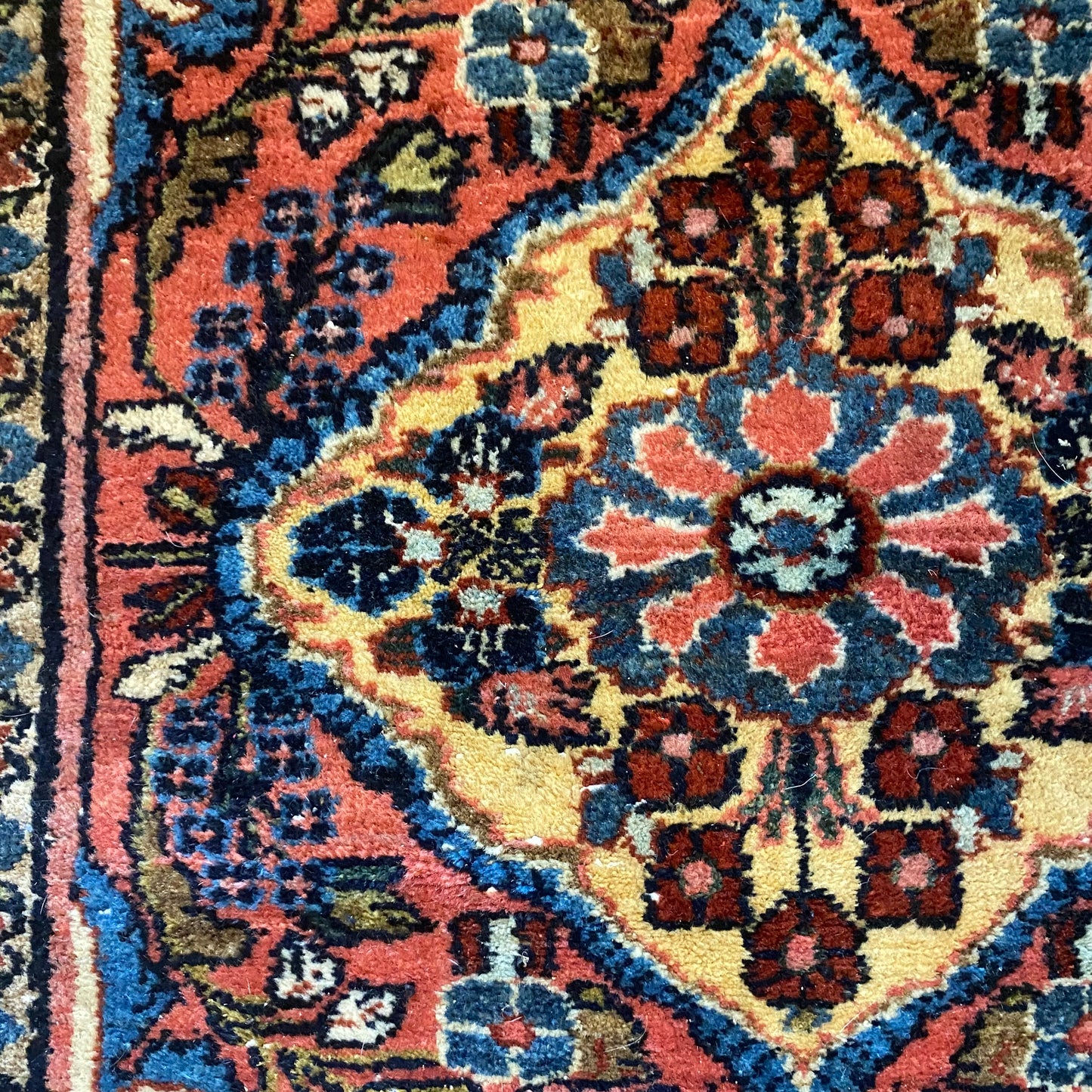 Vintage Rug, 2' 7 x 4' Pink