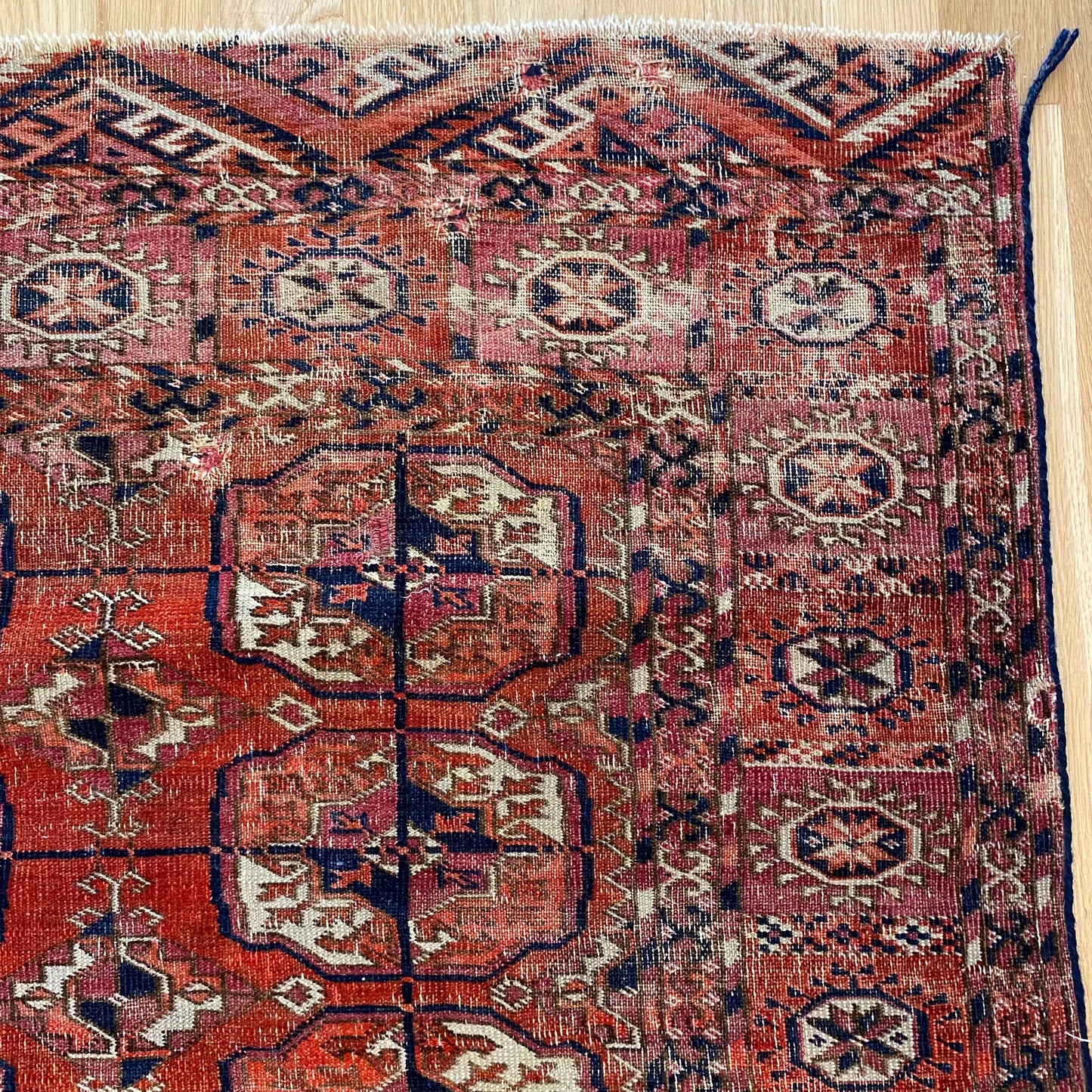 Vintage Rug, 3' 9 x 4' 4 Red