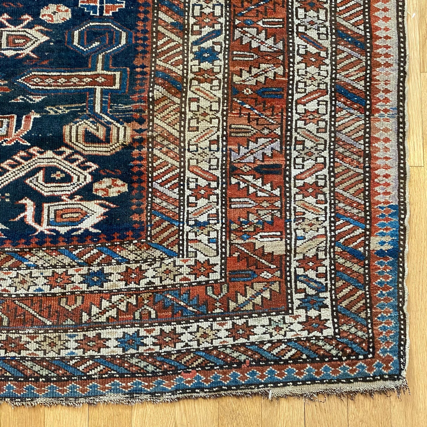Vintage Rug, 4' 2 x 6' 1 Blue