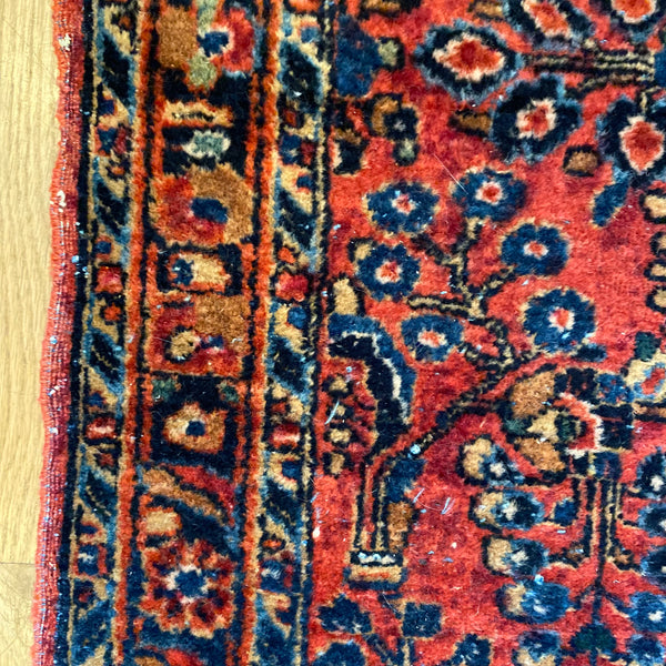 Vintage Rug, 2' 3 x 3' 11 Pink