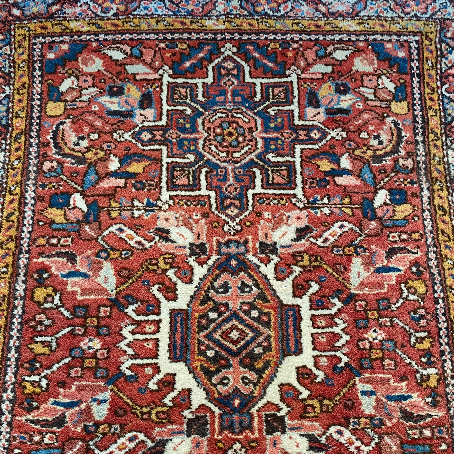 Vintage Rug, 3' 6 x 4' 9 Red